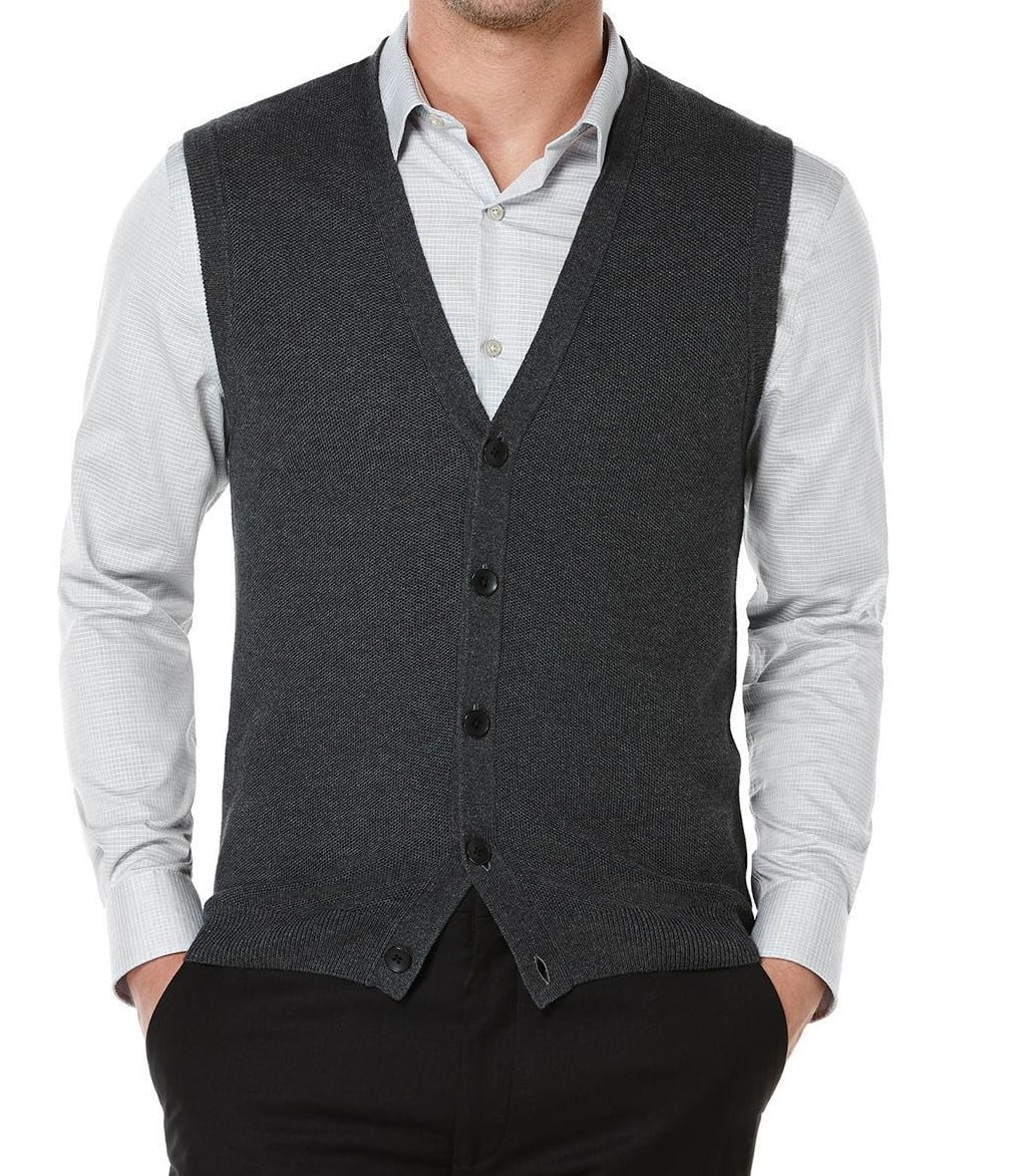 Perry Ellis - Perry Ellis NEW Charcoal Gray Mens Size XLT Five-Button ...
