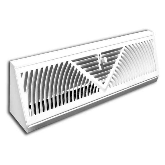 Exlonjet C120SW White Powder Coated Aire Baseboard Diffuser Heavy Steel Construction, 24 Inch