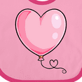 thumbnail image 4 of Inktastic Pink Balloon Heart Boys or Girls Baby Bib, 4 of 4