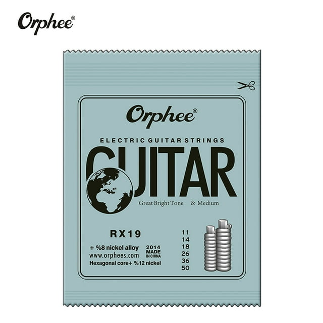 Orphee Hot 6Pcs/Set Practiced Nickel Plated Steel Guitar Strings With Retail Package Guitar Accessories Guitar Parts for Guitars RX19