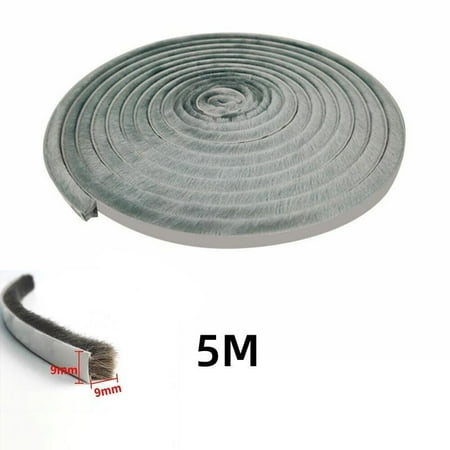 

5/10M Hairy Seal Brush Pile Door Window Sliding Weather Strip Draught Excluder Noise Isolation For Studio Door Bathroom Tape