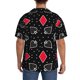 thumbnail image 3 of Balery Card Suits Camisa Casual de Manga Corta con Botones para Hombre, Texturizada, Estilo Cubano, para Playa, Verano-X-Large, 3 of 5
