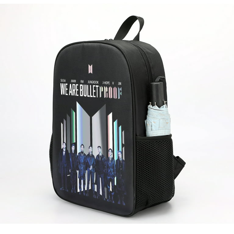 Alikpop Kpop BTS Merchandise Bangtan Boys Jin Jimin Suga Jhope V Jungkook RM School Laptop Backpacks Korean Daypack Book Bag Casual Backpack Backpack