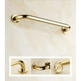 thumbnail image 2 of AUKTOPT Bathroom Shower Grab Bar with Concealed Screws, Home Care Bath Hardware, Gold Finish (12 Inch), 2 of 4
