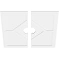thumbnail image 2 of 40"OD x 7"ID x 14"C x 1"P Embry Architectural Grade PVC Contemporary Ceiling Medallion, Two Piece, 2 of 11