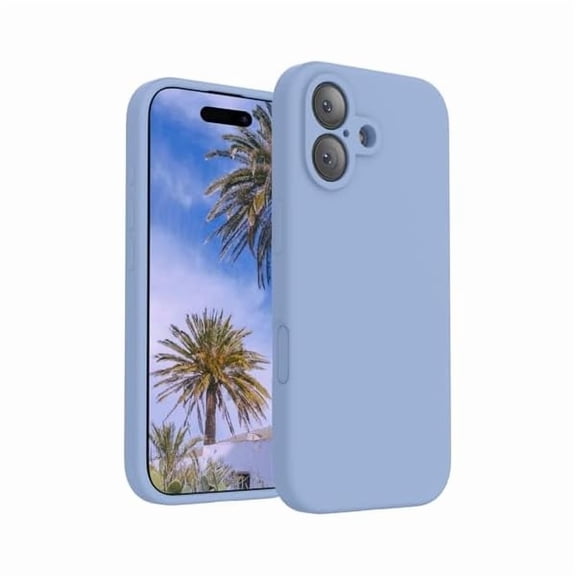 ZHU997 Magnetic for iPhone 17 Case, Compatible with MagSafe, [Integrated Silicone Camera Control Button] [Camera Protection] Anti-Scratch Microfiber Lining Phone Case, 6.3", Light Blue
