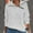 White, variant on AXXD Women's T-Shirts Black Basic 2024 Spring New Retro Casual Neck Zipper Solid Color Sweater Plaid Pullover Sweater Top