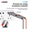 thumbnail image 4 of ANENG 1 Pair Piercing 1000V Multimeter Test Probe Measuring Portable Non-destructive Device Conversion Pin Negative Tester Replaceable Accessories, 4 of 8