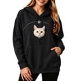 thumbnail image 2 of lcziwo Dog Carrier Hoodie Women Pet Pouch Hoodies Oversized Cat Hooded Sweatshirt with Carrying Pockets 2026 Black,S, 2 of 9