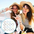 thumbnail image 5 of 16 pulseras de playa de verano, pulsera de tobillo de cuerda trenzada ajustable para mujeres y niñas, joyería para el verano, estilo: estilo 3;, 5 of 5
