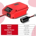 thumbnail image 3 of Para Mil*wauk*ee M18 a Conv. Reductor 12V, Adapt. Corriente Reductor 18V→12V, Prot. contra Sobrec., p/ Adapt. Regulador Voltaje Milwaukee p/ luces, ventil., refrigerador, disp. de auto, 3 of 8