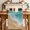 Teal Green, variant on Teal Blue Coastal Beach Table Runner 108 Inches, Summer Nautical Ocean Beige Seaside Bed Runner Dresser Scarves Tabletop for Indoor Outdoor Parties/Ceremony/Banquet, 13"x 108"