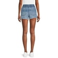thumbnail image 3 of No Boundaries Juniors Smocked Waist Shorts, Sizes XS-3XL, 3 of 5