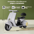 thumbnail image 2 of Mini Moto Eléctrica Vintage Infantil Honey Whale BDQ-916 Gris, 2 of 7