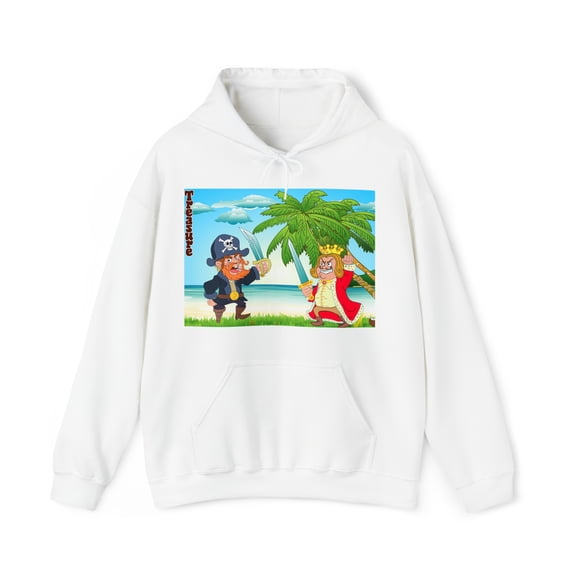 Adults Hoodie Sweatshirt - Ferocious Pirate Redmane vs. King Stoogery