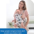 thumbnail image 3 of Babyltrl 4 in 1 Baby Carrier,Ergonomic Infant Carrier Backpack,Breathable Front Back Carrying Wrap Seat for Newborn Toddlers up to 33 lbs,Colorful, 3 of 13