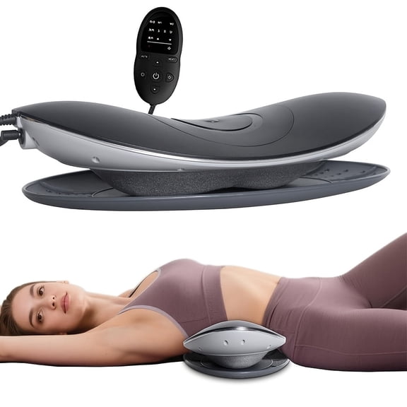Lumbar Massager & Heating, 26° Oscillating Stretch&Vibration Therapy