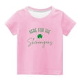 thumbnail image 2 of Edvintorg St. Patrick's Day 2025 Summer New Fashion Children Letter Printed T-Shirt Boys Shirts Short Sleeve Jumper Top Kids Clothes Boys 3-14Years, 2 of 4