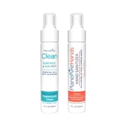 Starter Set: (1) PlaneAire Hand Sanitizer Spray Tangerine Coriander & (1) PlaneAire Clean Surface & Air Mist