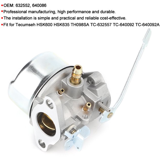 Piezas de carburador Kit de carburador apto para HSK600 HSK635 TH098SA TC-632557 TC-640092 TC-640092A 632552 ANGGREK Otros