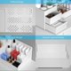 thumbnail image 3 of Dresser Drawer Makeup Organizer, Large White Desktop Organizer for Cosmetics, Skincare or Stationery, Perfect for Bedrooms and Office Worktops., 3 of 4