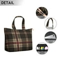 thumbnail image 5 of Moroccan Plaid Travel Tote Weekender Bag with Rustic Plaid Aesthetic, Checkered Geometric Pattern, Lightweight Overnight Duffel, 5 of 5