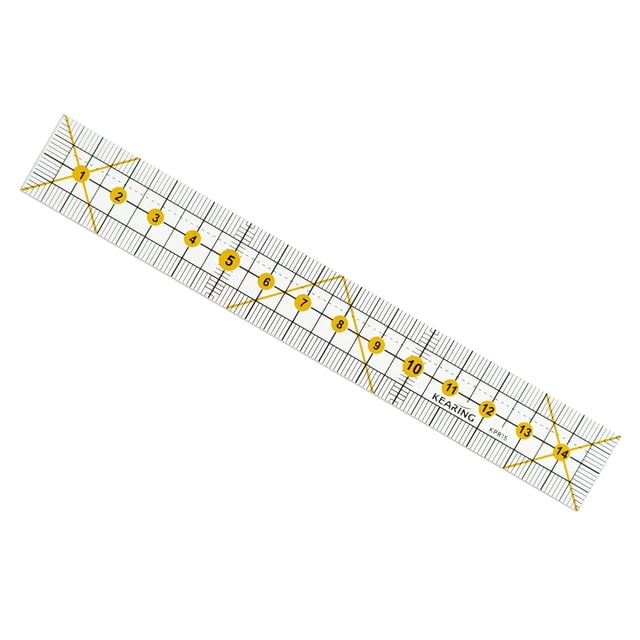 ZheElen Sewing Ruler Transparent Ruler for Simple DIY Designs Quilting Tools 15cm Tailors 15cm