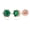 Rose Gold, variant on 925 Sterling Silver Birthstone Stud Earrings with Screw Flat Back Minimalist Stackable Earrings Round Cut Hypoallergenic Piercing Jewelry Gifts for Women, April 4mm Silver