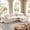 Off-White, variant on Garvee 110" Modular Cloud Sectional Couch with Ottoman, 4-Piece Convertible L-Shape Sleeper Sofa, No Assembly 30D High-Density Foam Couch in Soft Chenille Fabric, Beige