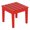 Red, variant on SERWALL Outdoor Folding Side Table, HDPE All Weather Adirondack Patio End Table, Simple Assembly, Red