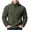 Army Green, variant on Atkumj Fleece Quarter Zip Pullover Men with Kangaroo Pocket Warm Comfortable Solid Color Sweatshirts Casual Stand Collar Long Sleeve Sweatshirt S