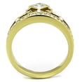 thumbnail image 3 of Luxe Jewelry Designs Women's Stainless Steel Engagement with AAA Grade Cubic Zirconia in Clear -, 3 of 4