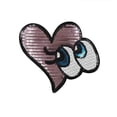 thumbnail image 4 of PEACNNG 3pcs Iron-on Patches, Iron or Sewing-on Clothes Embroidery Applique for Jeans Clothes Jacket Backpack, Large Sequin Eyes, 4 of 5