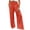 Vermilion, variant on AzureSilk Women Linen Pants Elastic High Waist Wide Leg Pants Loose Palazzo Trousers with Pockets Wide Leg Pants For Women, Size S-2XL