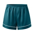 thumbnail image 3 of yillto Womens Satin Shorts Casual Summer Elastic Waist Lounge Silky Shorts Comfy Shorts with Pockets, 3 of 5
