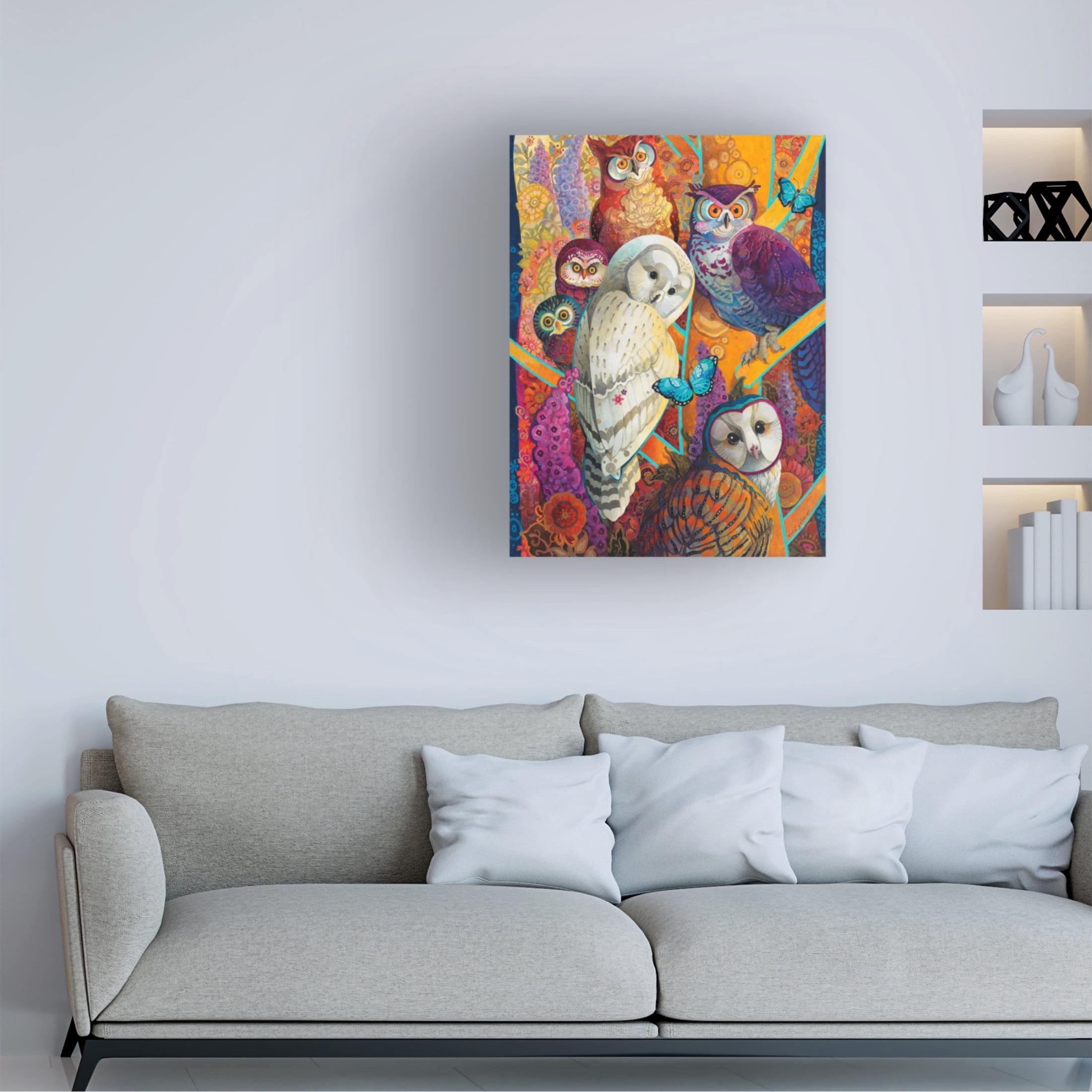 Canvas Wall Art - David Galchutt 'Meeting of the Minds' Wall Art for Living Room, Bedroom, or Office Décor by Trademark Fine Art - 24 x 32 Inches