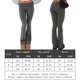 thumbnail image 2 of Pantalones de campana para mujer Leggings casuales con corte de bota Pantalones de chándal ajustados Kuymtek Gris oscuro T M para Mujer, 2 of 6