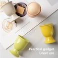 thumbnail image 2 of sweethay Breakfast Egg Cup Heats Resistant Eggs Tray Stand Holder Container Wine Drinking Cups Kitchen Cooling Tool Household Cafe White Azul, 2 of 8