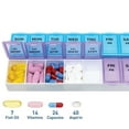 thumbnail image 5 of Weekly Pill Box Organizer Twice a Day 7 day AMPM Organizer Case Medicine 2 pack, 5 of 5