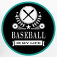 thumbnail image 3 of CafePress - Baseball Is My Life - Men's Long Sleeve Light Pajama Set, 3 of 7