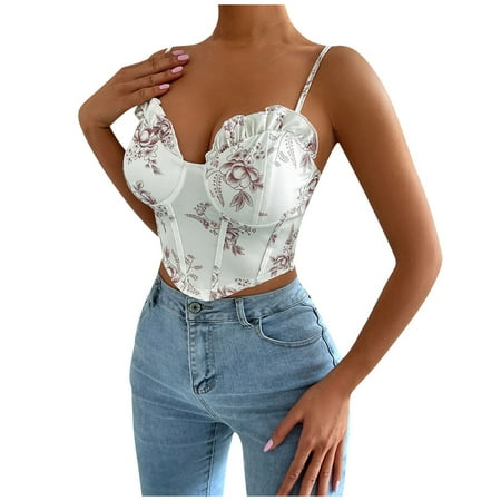 

EHTMSAK Bras for Women Seamless Wireless Comfort Bra Plunge Bras White L