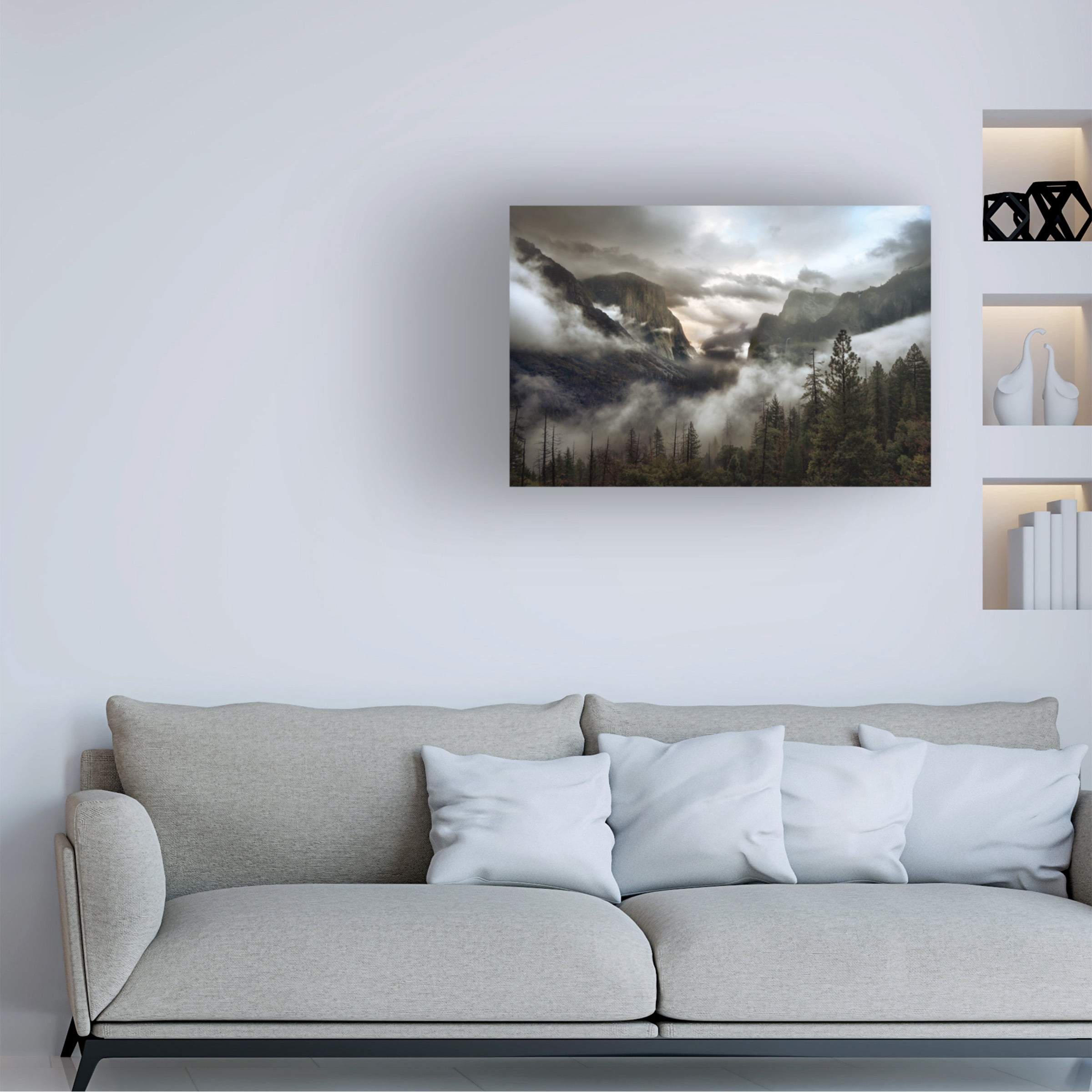 Gary Perlow 'Upper Valley Morning' Canvas Art