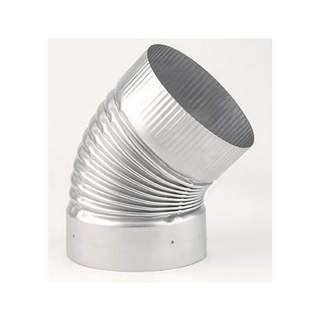 Heat-Fab 4611SS 6" 45 Degree Crimped Elbow