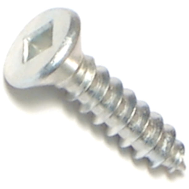 Sujetador Difícil De Encontrar 014973302207 Tornillos Planos Para Madera Con Accionamiento Cuadrado, 8 X 3/4 Pieza, 120