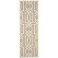 thumbnail image 3 of SAFAVIEH Bella Janis Geometric Striped Wool Area Rug, Sand/Ivory, 5' x 5' Square, 3 of 10
