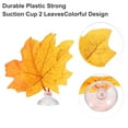 thumbnail image 4 of Unique Bargains 4pcs Betta Fish Leaf Pad Hammock Resting Hide Plants Decor Yellow Orange 3.94"x3.54" with Suction Cup, 4 of 7