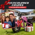 thumbnail image 7 of 24V 9AH Electric Dirt Bike, 12 MPH & 110lb Max, 350W Ride On Toy for Big Kids w/14in EVA Wheels & Metal Frame, Twist Grip Throttle, Dual Suspension, Music, Light, Kids Motorcycle for Kids 6+, Pink, 7 of 7