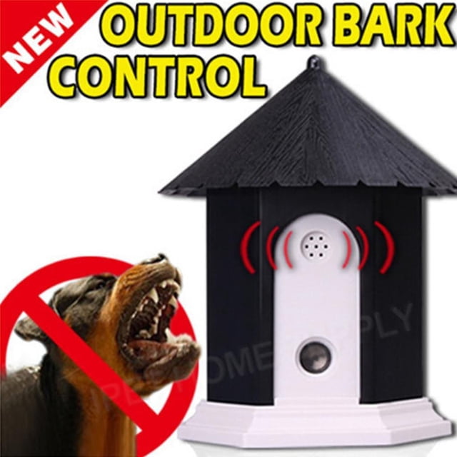 Dispositivo ultrasónico para detener ladridos, Control de ladridos al aire libre para perros y mascotas, resistente al agua, 50 pies, disuasorios sónicos de ladridos para perros