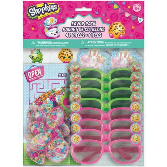 Unique Industries Assorted Colors Birthday Party Favors, 48 Count