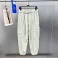 thumbnail image 3 of Pantalones de trabajo nuevos de primavera/verano, pantalones largos de trabajo con bolsillos y lazo a la moda para hombre, 3 of 5